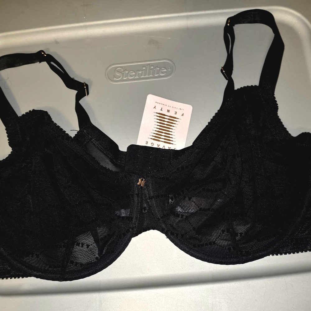 Savage X Fenty Black Bra Intimates